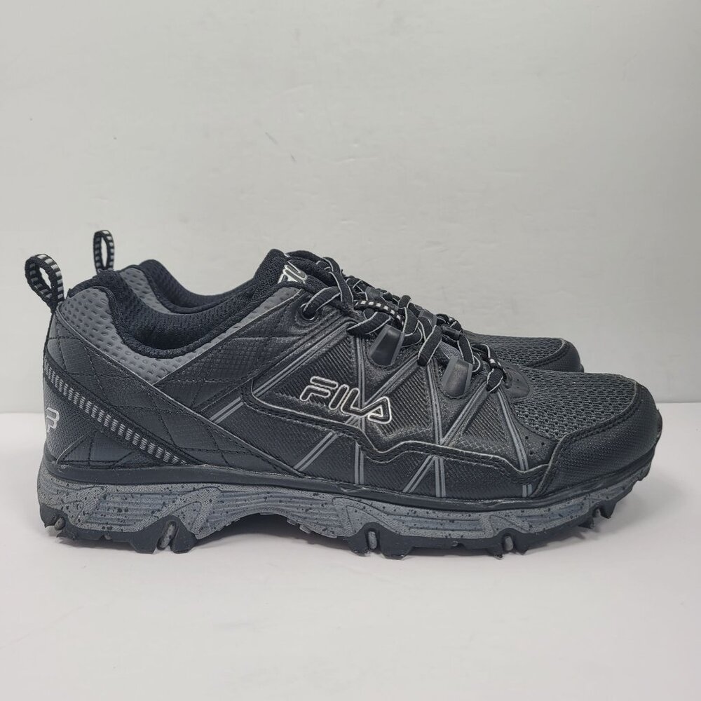 Fila Men's Black Trail Running Shoes 1JM01767-002 US Size 9